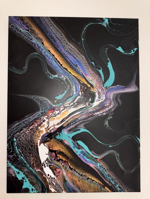 The Abyss: Moody Abstract Wall Art  – 18x24 – Handmade Painting