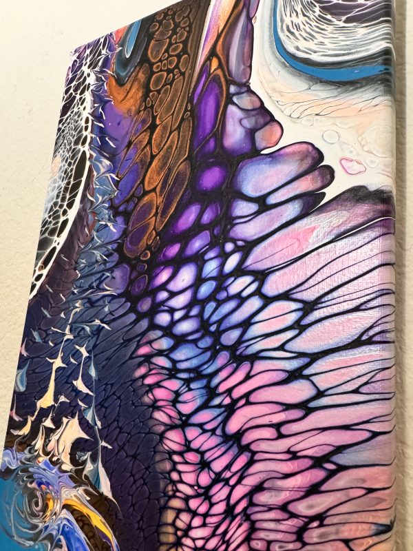 The Seashell: Ocean-Inspired Abstract Wall Art – 10x20 – Handmade Painting - Image 2