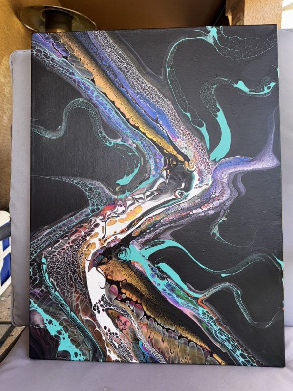 The Abyss: Moody Abstract Wall Art  – 18x24 – Handmade Painting - Image 4