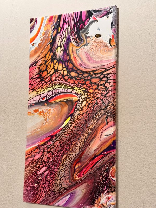 Melted:  Abstract Empowerment Wall Art – 10x20 – Handmade Painting