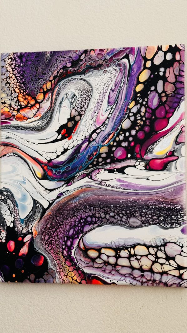 On your Own but NOT Alone: Abstract Empowerment Wall Art – 16x20 – Handmade Painting - Image 8
