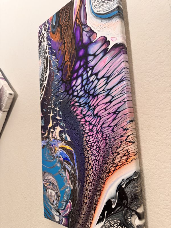 The Seashell: Ocean-Inspired Abstract Wall Art – 10x20 – Handmade Painting - Image 4