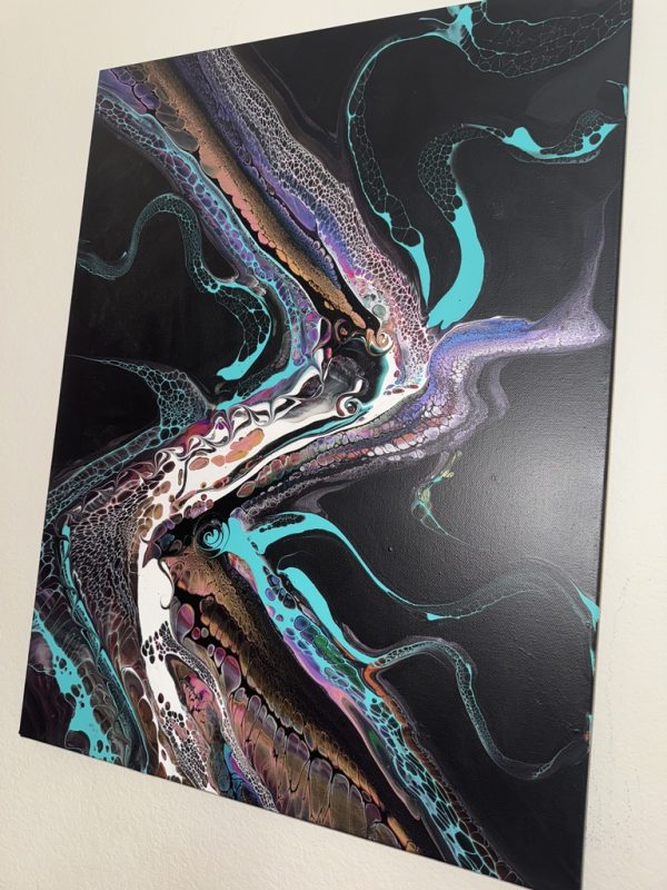 The Abyss: Moody Abstract Wall Art  – 18x24 – Handmade Painting - Image 6