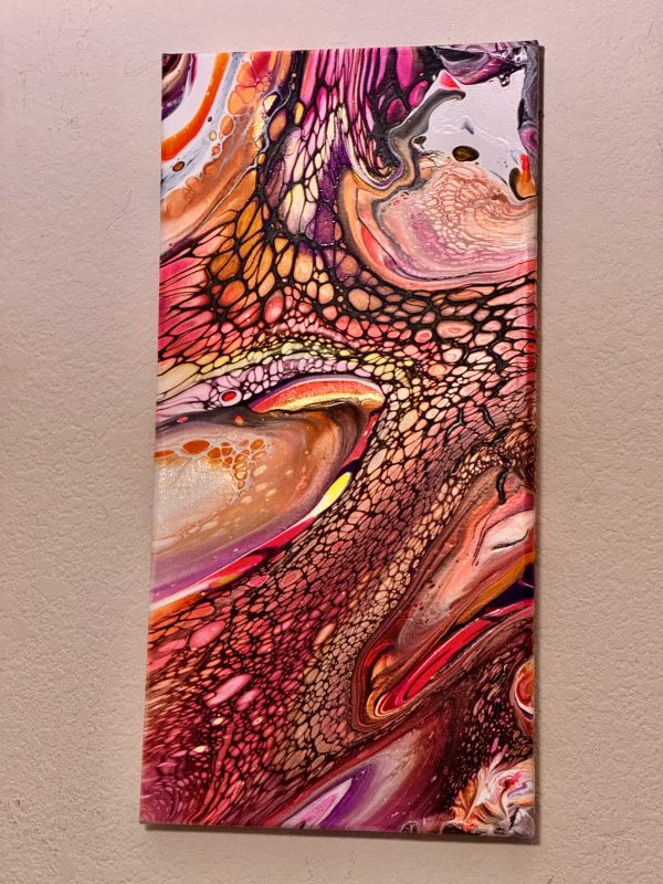 Melted:  Abstract Empowerment Wall Art – 10x20 – Handmade Painting - Image 3