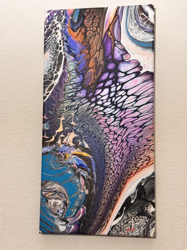 The Seashell: Ocean-Inspired Abstract Wall Art – 10x20 – Handmade Painting - Image 5