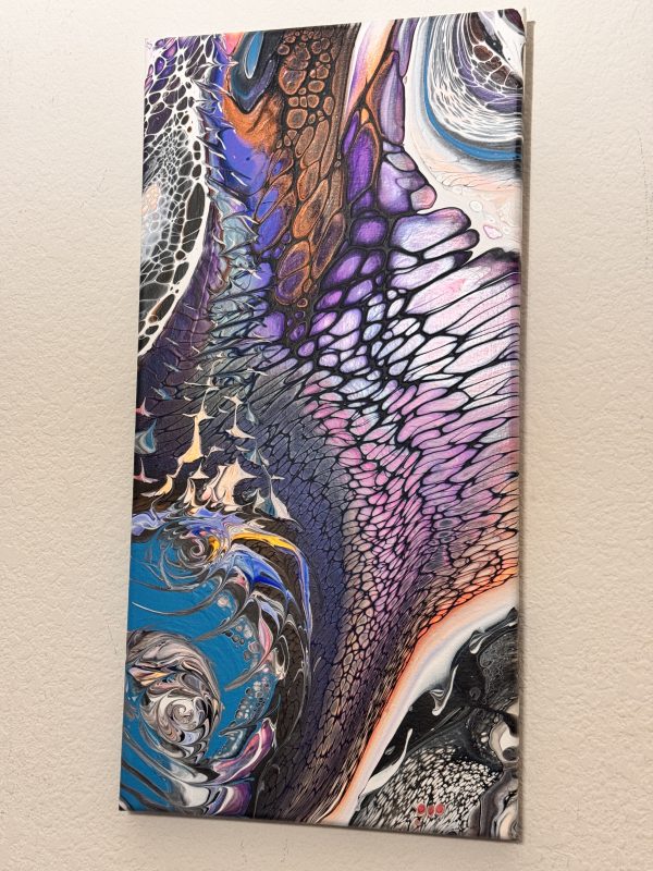 The Seashell: Ocean-Inspired Abstract Wall Art – 10x20 – Handmade Painting