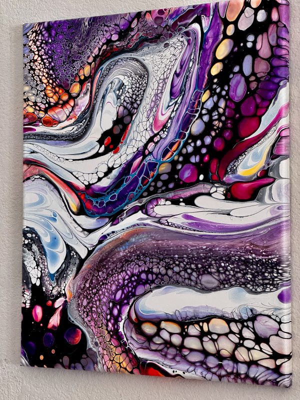 On your Own but NOT Alone: Abstract Empowerment Wall Art – 16x20 – Handmade Painting
