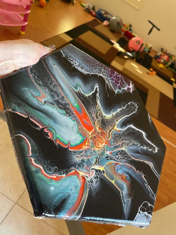Wall Art- Original Abstract Fluid Art Painting I Unique Home Decor- Starfish Nebula - Image 5