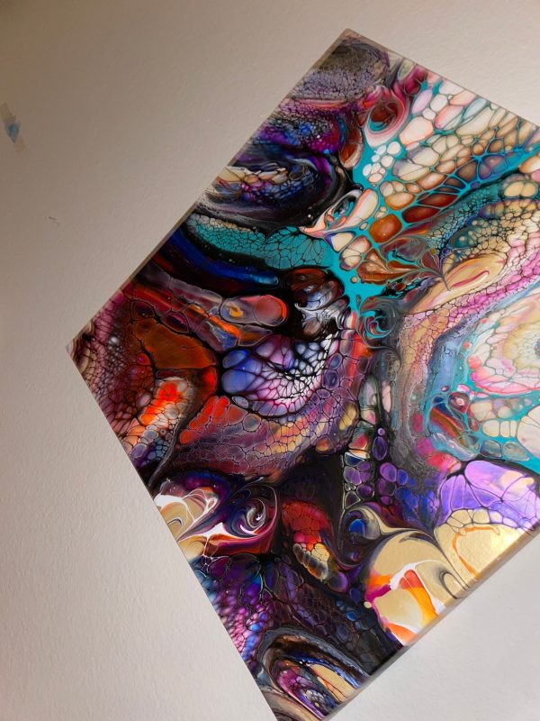 Wall Art- Original Abstract Fluid Art Painting I Unique Home Decor- Identity, Unhinged - Image 4