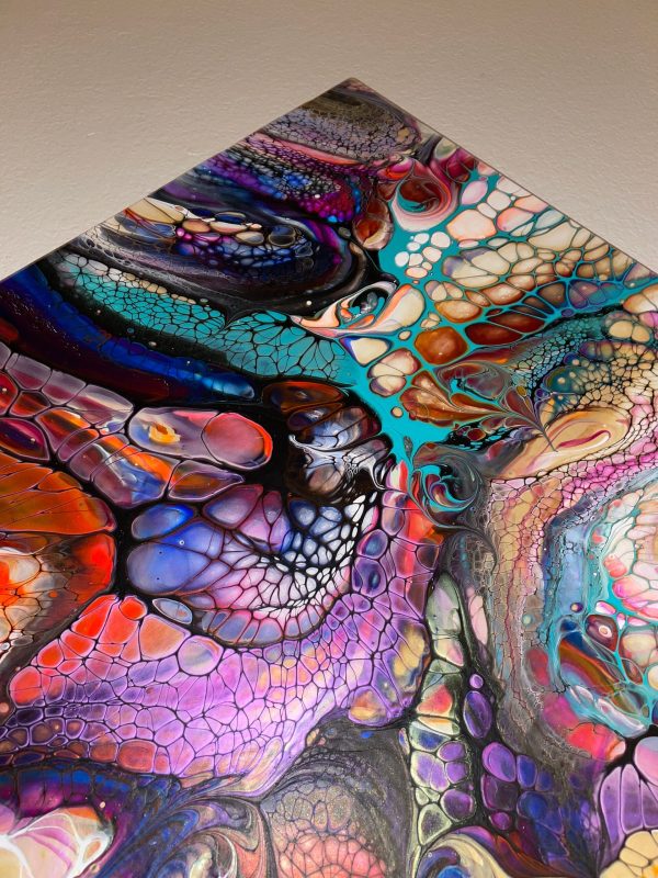 Wall Art- Original Abstract Fluid Art Painting I Unique Home Decor- Identity, Unhinged - Image 7