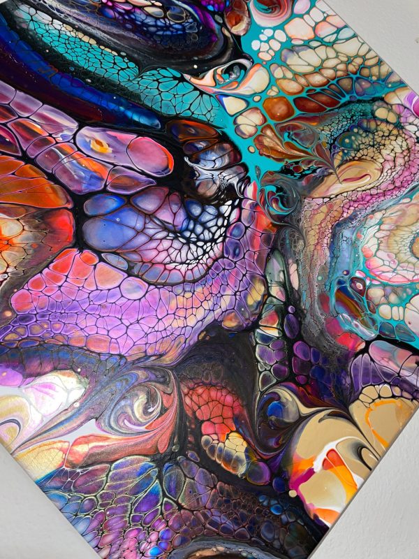 Wall Art- Original Abstract Fluid Art Painting I Unique Home Decor- Identity, Unhinged