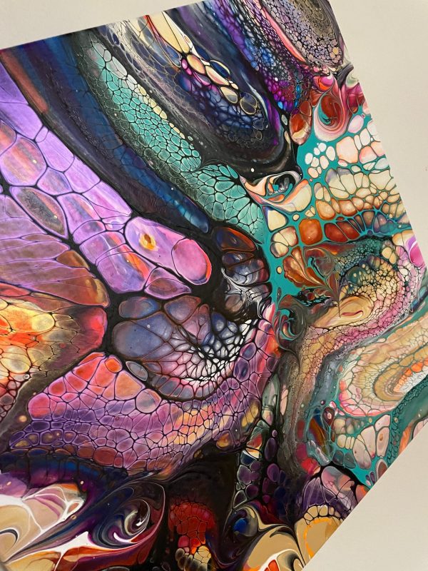 Wall Art- Original Abstract Fluid Art Painting I Unique Home Decor- Identity, Unhinged - Image 3