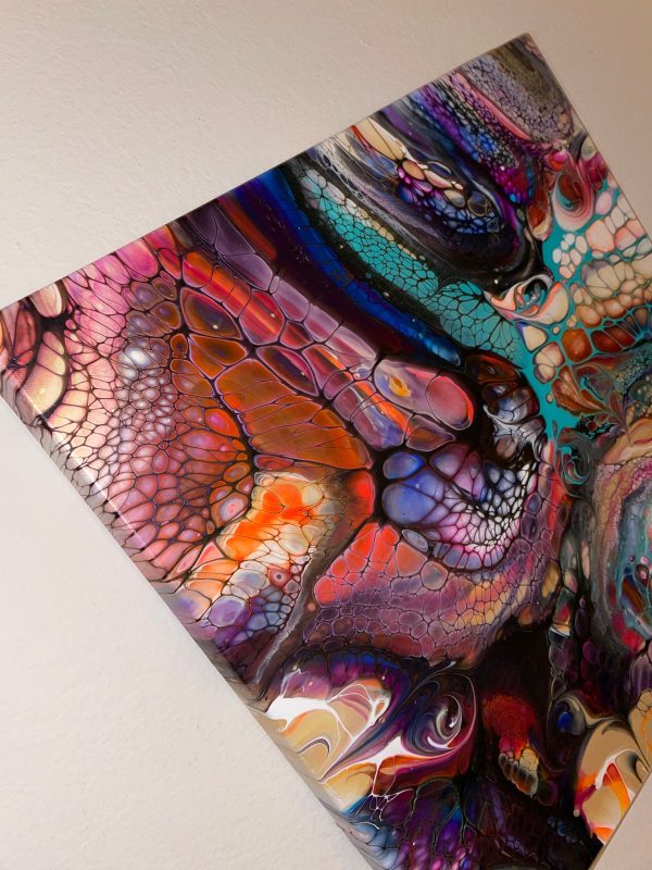 Wall Art- Original Abstract Fluid Art Painting I Unique Home Decor- Identity, Unhinged - Image 6