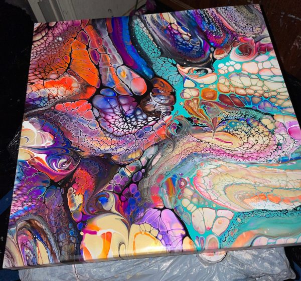 Wall Art- Original Abstract Fluid Art Painting I Unique Home Decor- Identity, Unhinged - Image 8