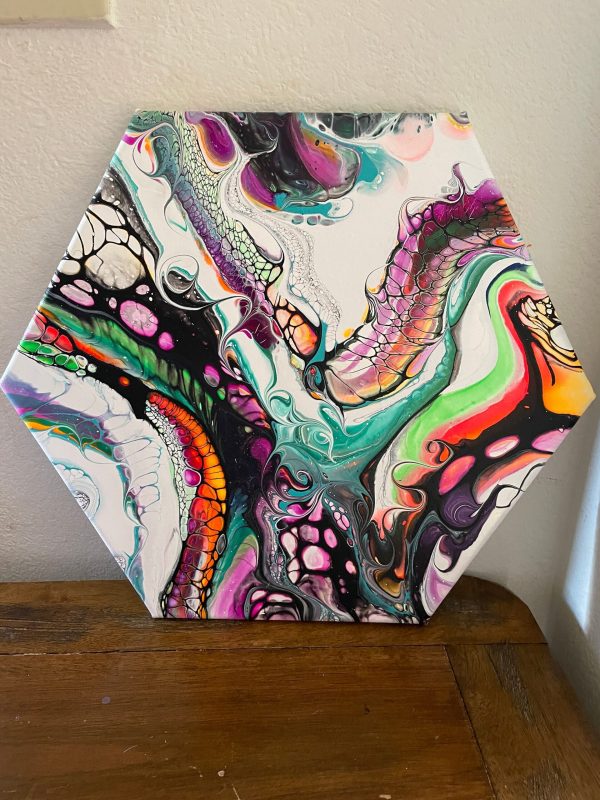 Wall Art- Original Abstract Fluid Art Painting I Unique Home Decor- We All Need a Mr. Paul - Image 2