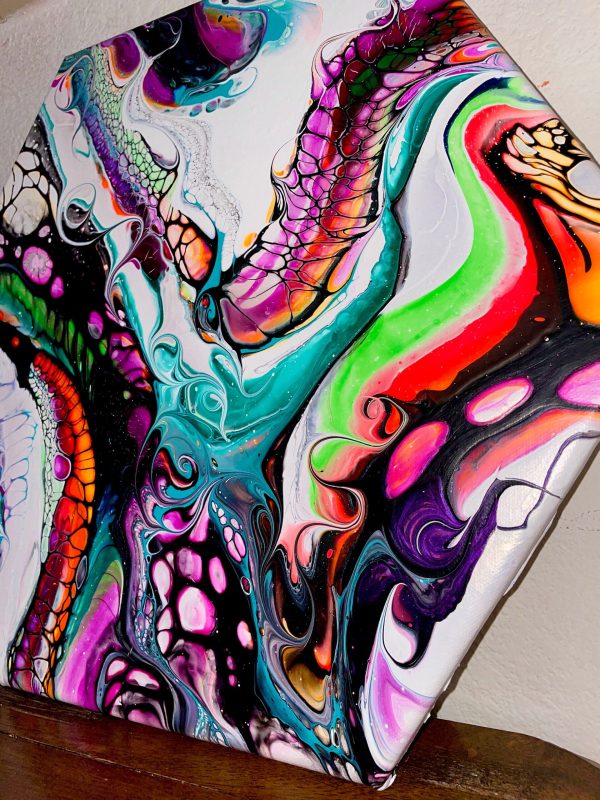 Wall Art- Original Abstract Fluid Art Painting I Unique Home Decor- We All Need a Mr. Paul - Image 6