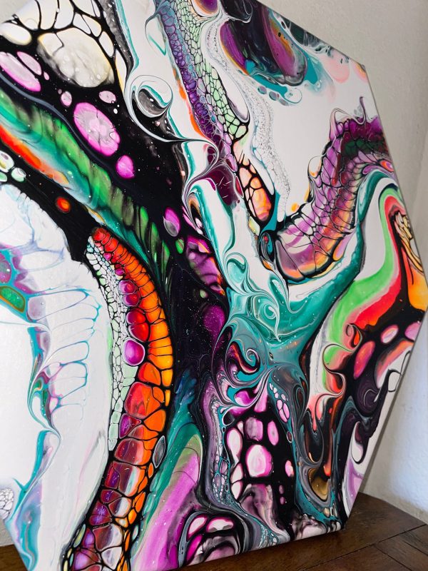 Wall Art- Original Abstract Fluid Art Painting I Unique Home Decor- We All Need a Mr. Paul - Image 7