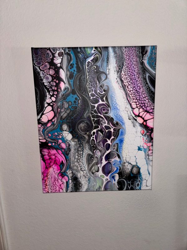 Intentional Chaos | Abstract Fluid Art | 16x20 Acrylic Pour | Swirling Modern Wall Decor | Bold Movement Painting - Image 3