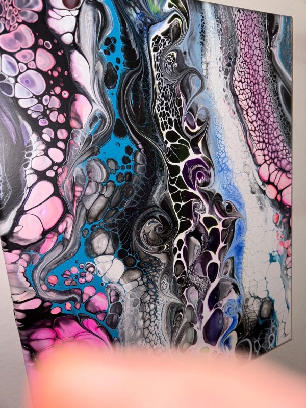 Intentional Chaos | Abstract Fluid Art | 16x20 Acrylic Pour | Swirling Modern Wall Decor | Bold Movement Painting - Image 2