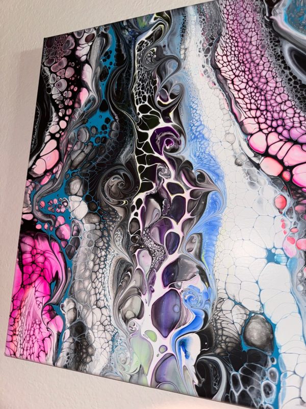 Intentional Chaos | Abstract Fluid Art | 16x20 Acrylic Pour | Swirling Modern Wall Decor | Bold Movement Painting - Image 7