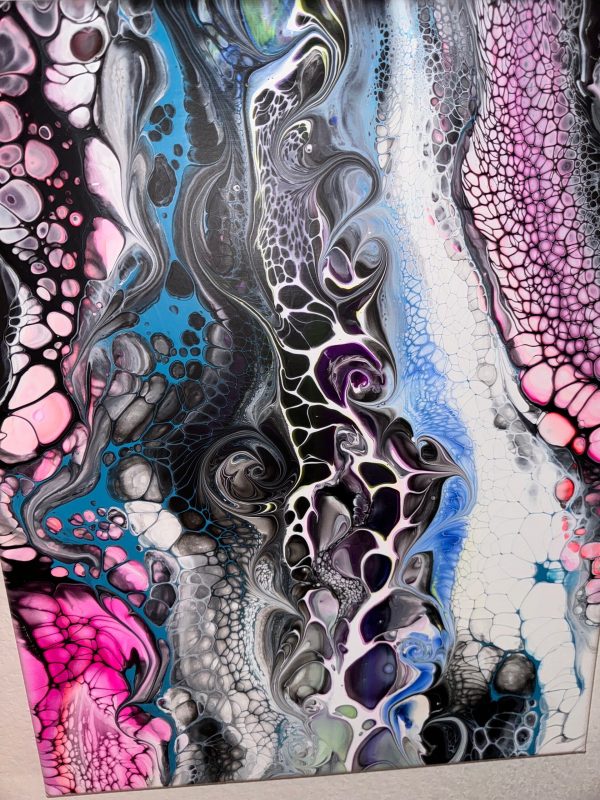 Intentional Chaos | Abstract Fluid Art | 16x20 Acrylic Pour | Swirling Modern Wall Decor | Bold Movement Painting