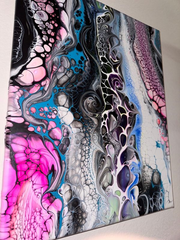 Intentional Chaos | Abstract Fluid Art | 16x20 Acrylic Pour | Swirling Modern Wall Decor | Bold Movement Painting - Image 6