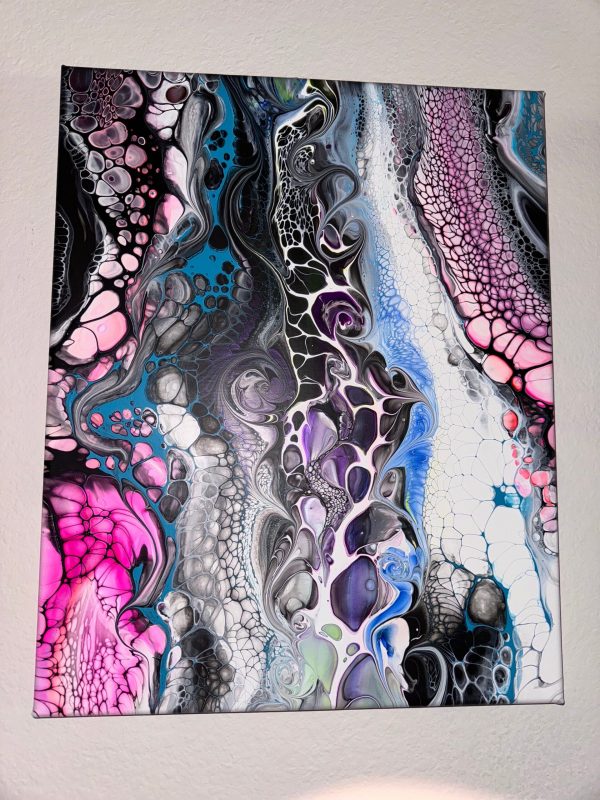 Intentional Chaos | Abstract Fluid Art | 16x20 Acrylic Pour | Swirling Modern Wall Decor | Bold Movement Painting - Image 8