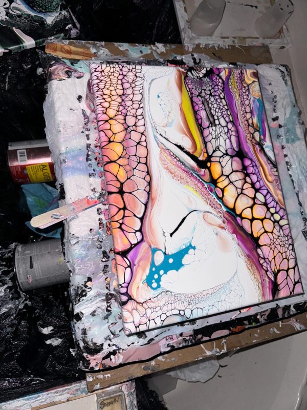 Set of Abstract Paintings - Wall Art and Home Decor-  Fire & Ice - Image 5