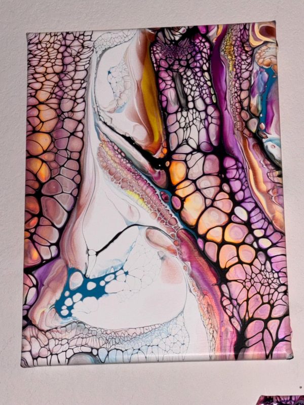 Set of Abstract Paintings - Wall Art and Home Decor-  Fire & Ice - Image 2