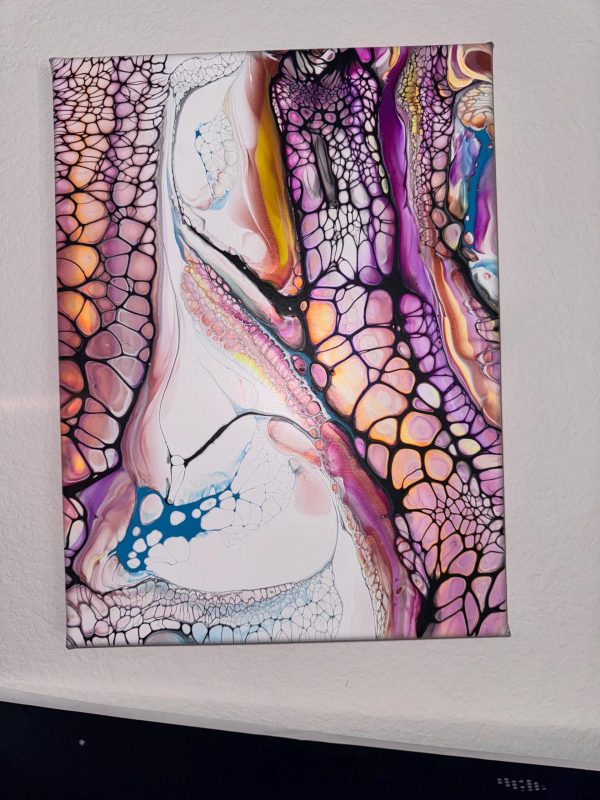 Set of Abstract Paintings - Wall Art and Home Decor-  Fire & Ice - Image 3
